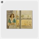 アートポストカード-Girl by a Window - アンリ マティス Postcard.