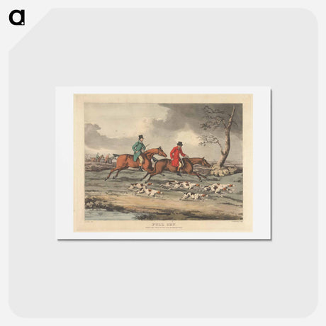 アートポストカード-Fox-hunting. Full Cry
 - イェール大学アートギャラリー Postcard.