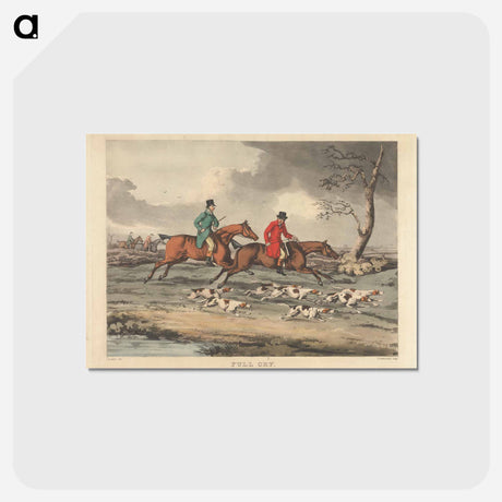 アートポストカード-Fox-hunting. Full Cry
 - イェール大学アートギャラリー Postcard.