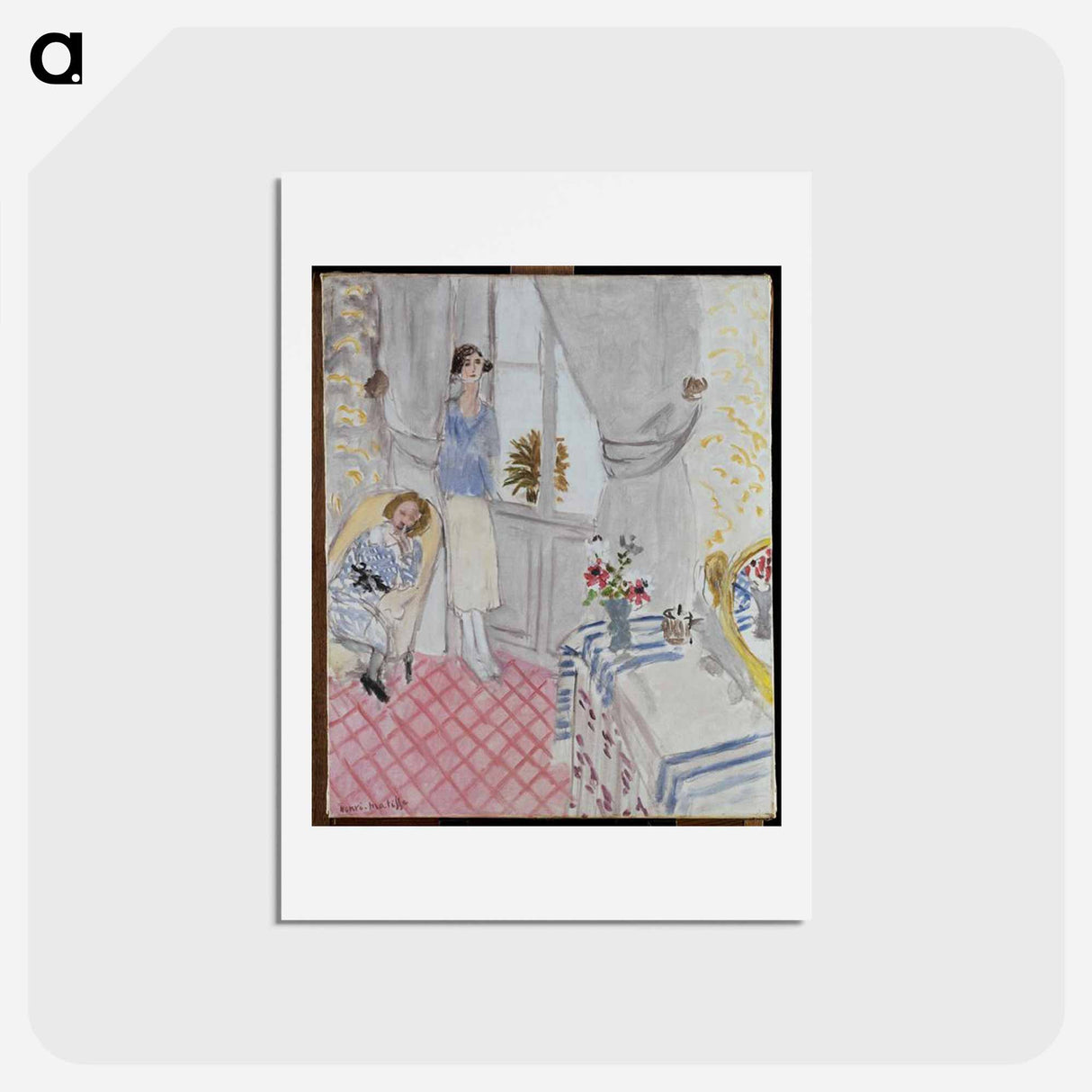 アートポストカード-Boudoir - アンリ マティス Postcard.