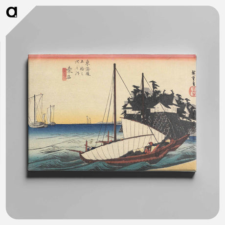 アートパネル-Kuwana, Shichiri watashi-guchi
 - 歌川 広重 Canvas.