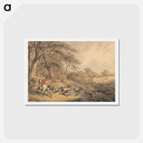 アートポストカード-Foxhunting: Stopping Hounds That Have Changed
 - イェール大学アートギャラリー Postcard.