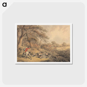 アートポストカード-Foxhunting: Stopping Hounds That Have Changed
 - イェール大学アートギャラリー Postcard.
