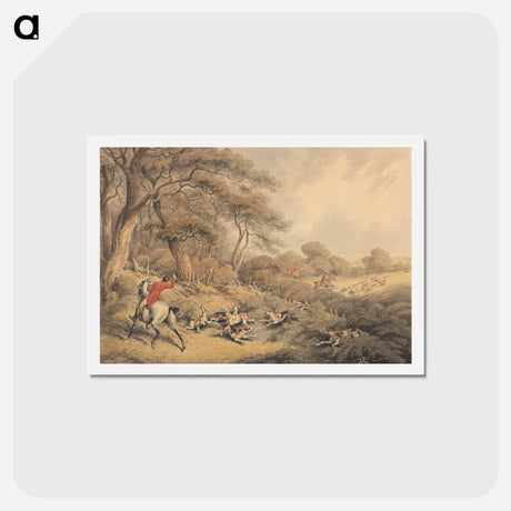 アートポストカード-Foxhunting: Stopping Hounds That Have Changed
 - イェール大学アートギャラリー Postcard.