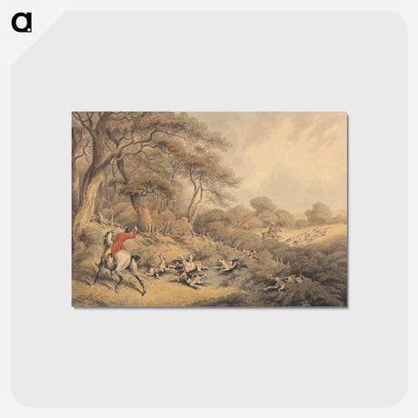 アートポストカード-Foxhunting: Stopping Hounds That Have Changed
 - イェール大学アートギャラリー Postcard.