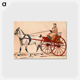 アートポストカード-Exercising Cart
 - ボストン公共図書館 Postcard.