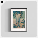 Waterfall in Mino Province from an earlier print by Katsushika, Hokusai - Katsushika Hokusai Poster.