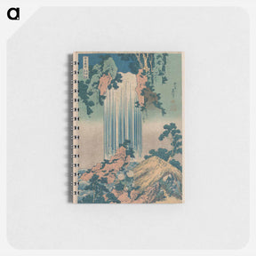 アートメモ帳-Yōrō waterfall in Mino Province from an earlier print by Katsushika, Hokusai - 葛飾 北斎 Memo.