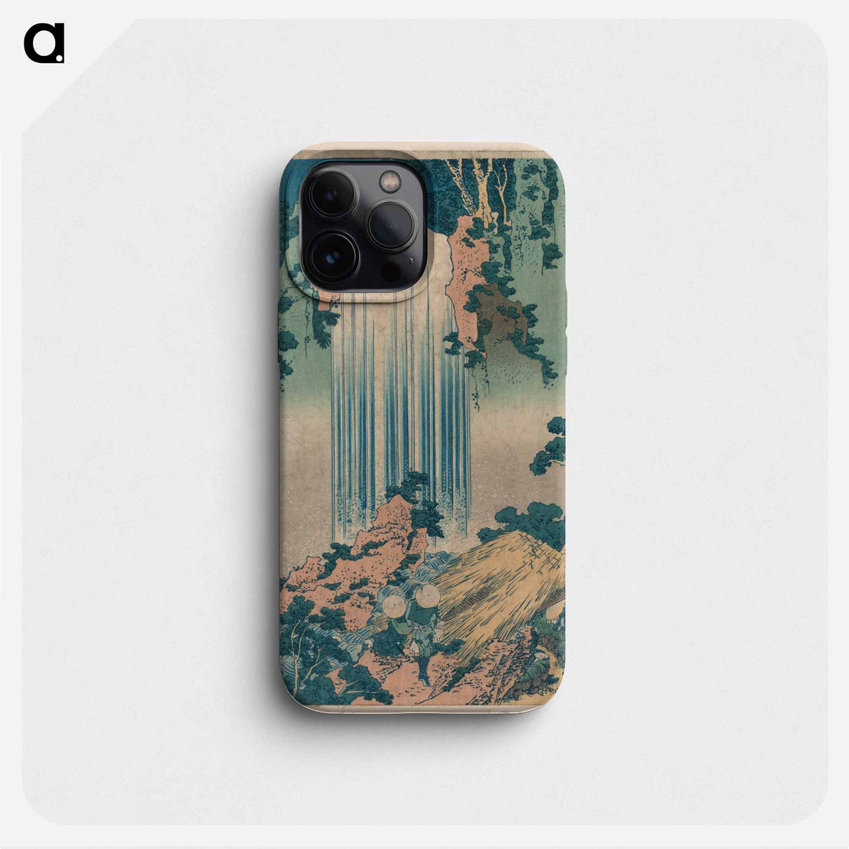 Yōrō waterfall in Mino Province from an earlier print by Katsushika, Hokusai - Katsushika Hokusai Phone Case.