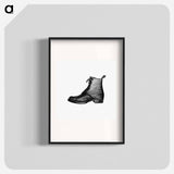 アートポスター-Vintage Boots Illustration
 - 大英図書館 Poster.