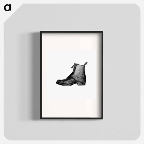 アートポスター-Vintage Boots Illustration
 - 大英図書館 Poster.