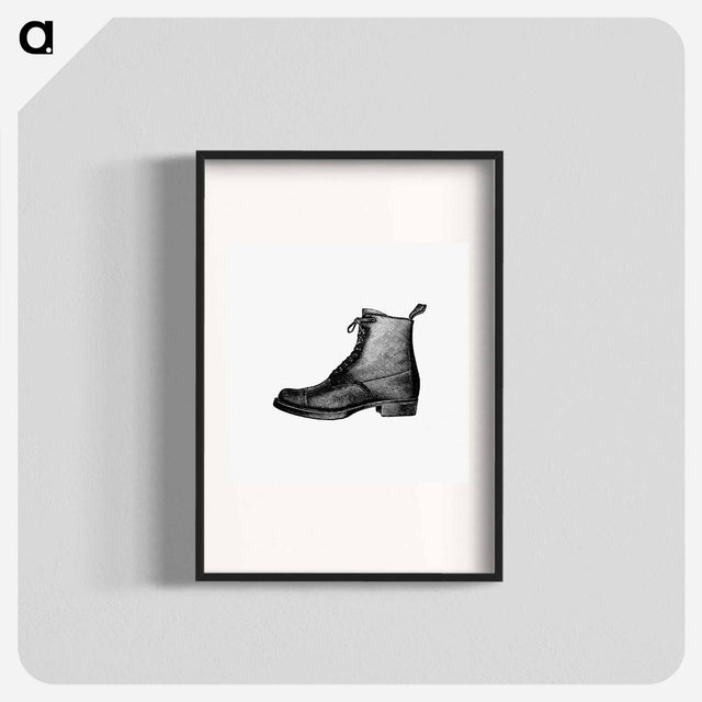 アートポスター-Vintage Boots Illustration
 - 大英図書館 Poster.