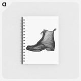 アートメモ帳-Vintage Boots Illustration
 - 大英図書館 Memo.