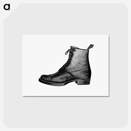 アートポストカード-Vintage Boots Illustration
 - 大英図書館 Postcard.
