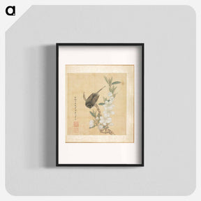 アートポスター-Bird and Peach-Blossom Branch
 - クリーブランド美術館 Poster.