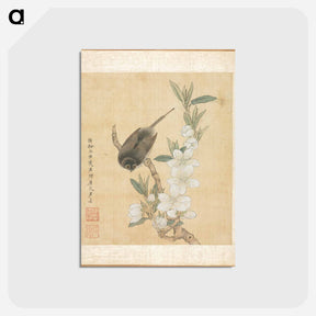 アートポストカード-Bird and Peach-Blossom Branch
 - クリーブランド美術館 Postcard.