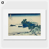 アートポスター-Shichirigahama Beach in Sagami Province (Shoshu Shichirigahama) - 葛飾 北斎 Poster.