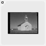 アートポストカード-Country Church on Highway 83
 - ラッセル リー Postcard.