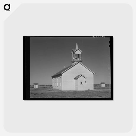 アートポストカード-Country Church on Highway 83
 - ラッセル リー Postcard.