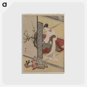 アートポストカード-Courtesan and Sleeping Attendant
 - クリーブランド美術館 Postcard.