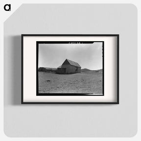 アートポスター-Typical barn on the edge of town. Escalante, Utah. - ドロテア ラング Poster.