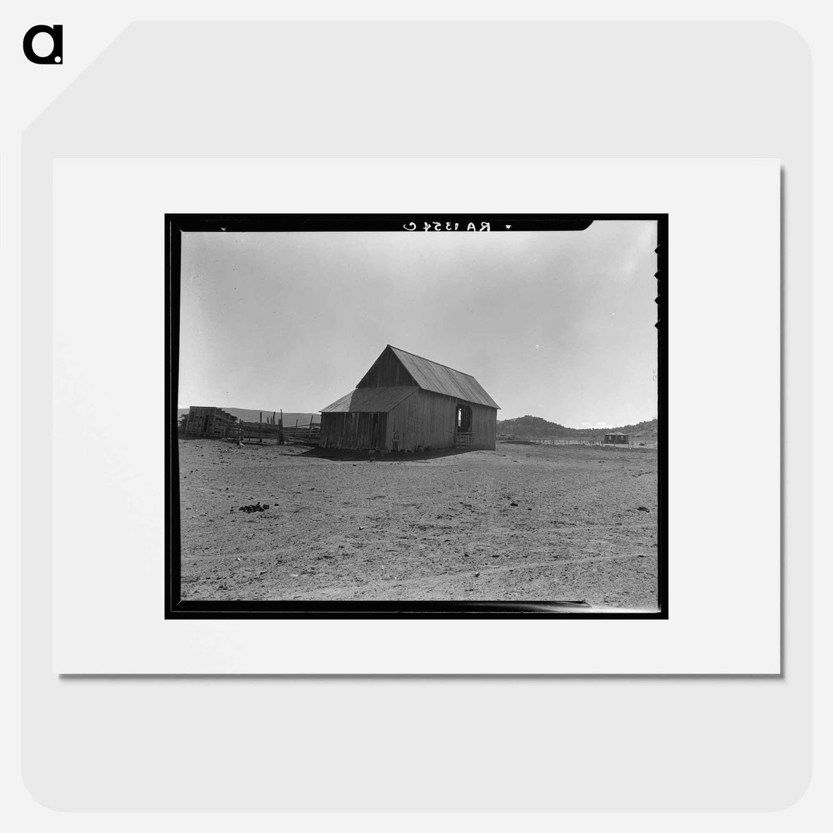 Typical barn on the edge of town. Escalante, Utah. - Dorothea Lange Poster.