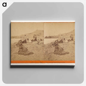アートパネル-Gravelly Beach at Pigeon Point
 - エドワード マイブリッジ Canvas.