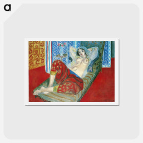 アートポストカード-Odalisque in Red Culottes - アンリ マティス Postcard.