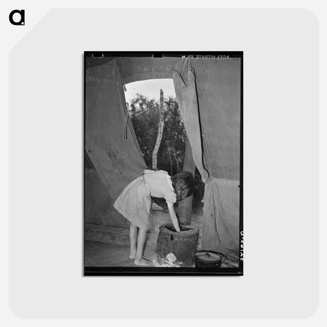 アートポストカード-Child of the Tent Home
 - ラッセル リー Postcard.