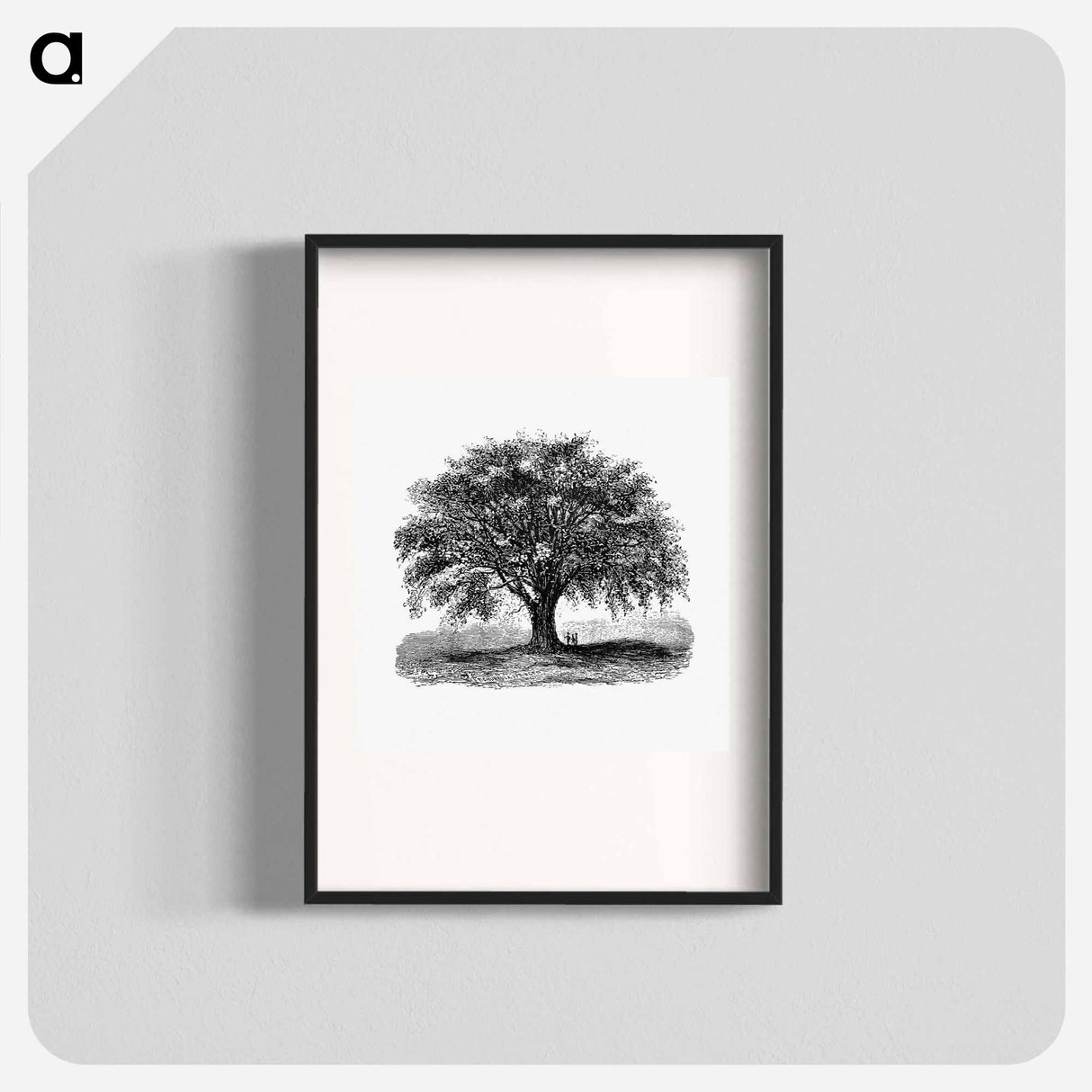 アートポスター-Tree Illustration from Account of the Centennial Celebration of the Town of West Springfield, Mass
 - 大英図書館 Poster.