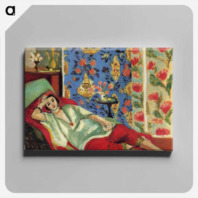 アートパネル-Odalisque in red trousers - アンリ マティス Canvas.