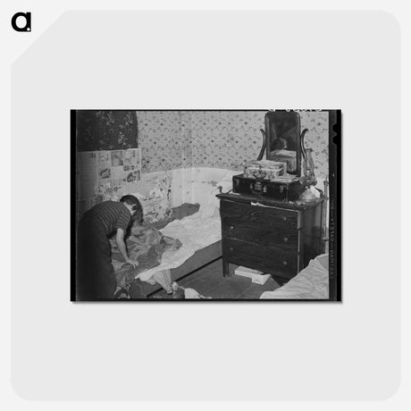 アートポストカード-Farm Bedroom
 - ラッセル リー Postcard.