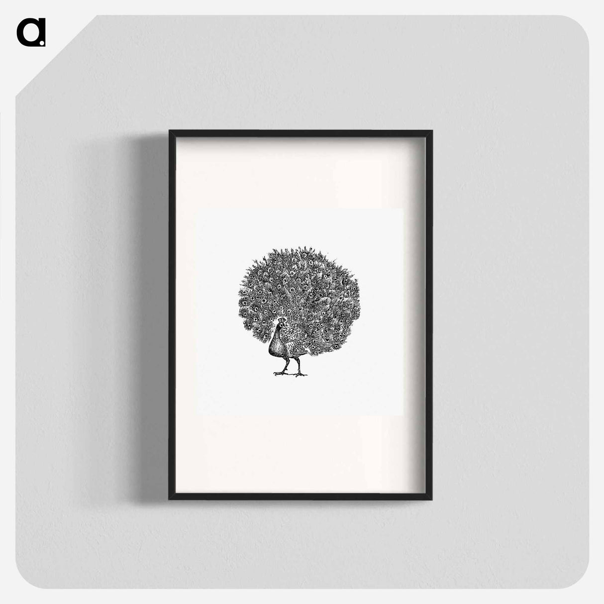 アートポスター-Peacock Engraving
 - 大英図書館 Poster.
