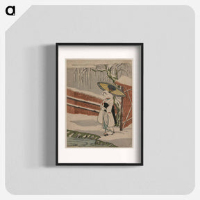 アートポスター-The Heron Maiden Standing Beneath a Willow Tree
 - クリーブランド美術館 Poster.