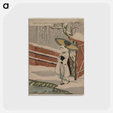 アートポストカード-The Heron Maiden Standing Beneath a Willow Tree
 - クリーブランド美術館 Postcard.