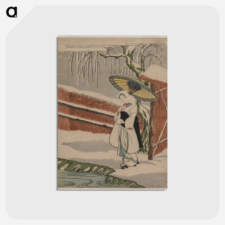 アートポストカード-The Heron Maiden Standing Beneath a Willow Tree
 - クリーブランド美術館 Postcard.