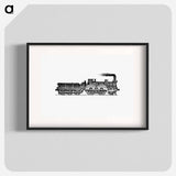 アートポスター-Steam Locomotive Engraving from The Tourists' Handy Guide to Scotland
 - 大英図書館 Poster.