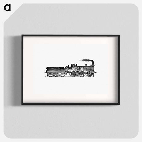 アートポスター-Steam Locomotive Engraving from The Tourists' Handy Guide to Scotland
 - 大英図書館 Poster.