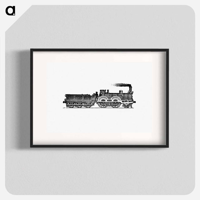 アートポスター-Steam Locomotive Engraving from The Tourists' Handy Guide to Scotland
 - 大英図書館 Poster.