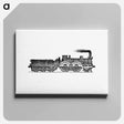 アートパネル-Steam Locomotive Engraving from The Tourists' Handy Guide to Scotland
 - 大英図書館 Canvas.