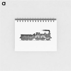 アートメモ帳-Steam Locomotive Engraving from The Tourists' Handy Guide to Scotland
 - 大英図書館 Memo.