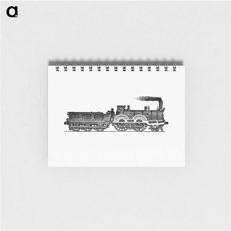 アートメモ帳-Steam Locomotive Engraving from The Tourists' Handy Guide to Scotland
 - 大英図書館 Memo.