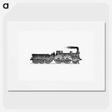 アートポスター-Steam Locomotive Engraving from The Tourists' Handy Guide to Scotland
 - 大英図書館 Poster.