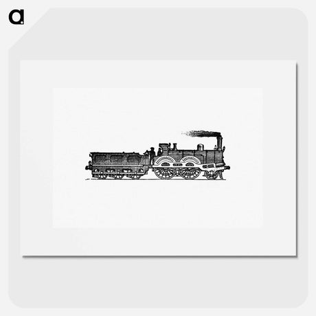 アートポスター-Steam Locomotive Engraving from The Tourists' Handy Guide to Scotland
 - 大英図書館 Poster.