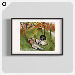 アートポスター-Two Figures Reclining in a Landscape - アンリ マティス Poster.