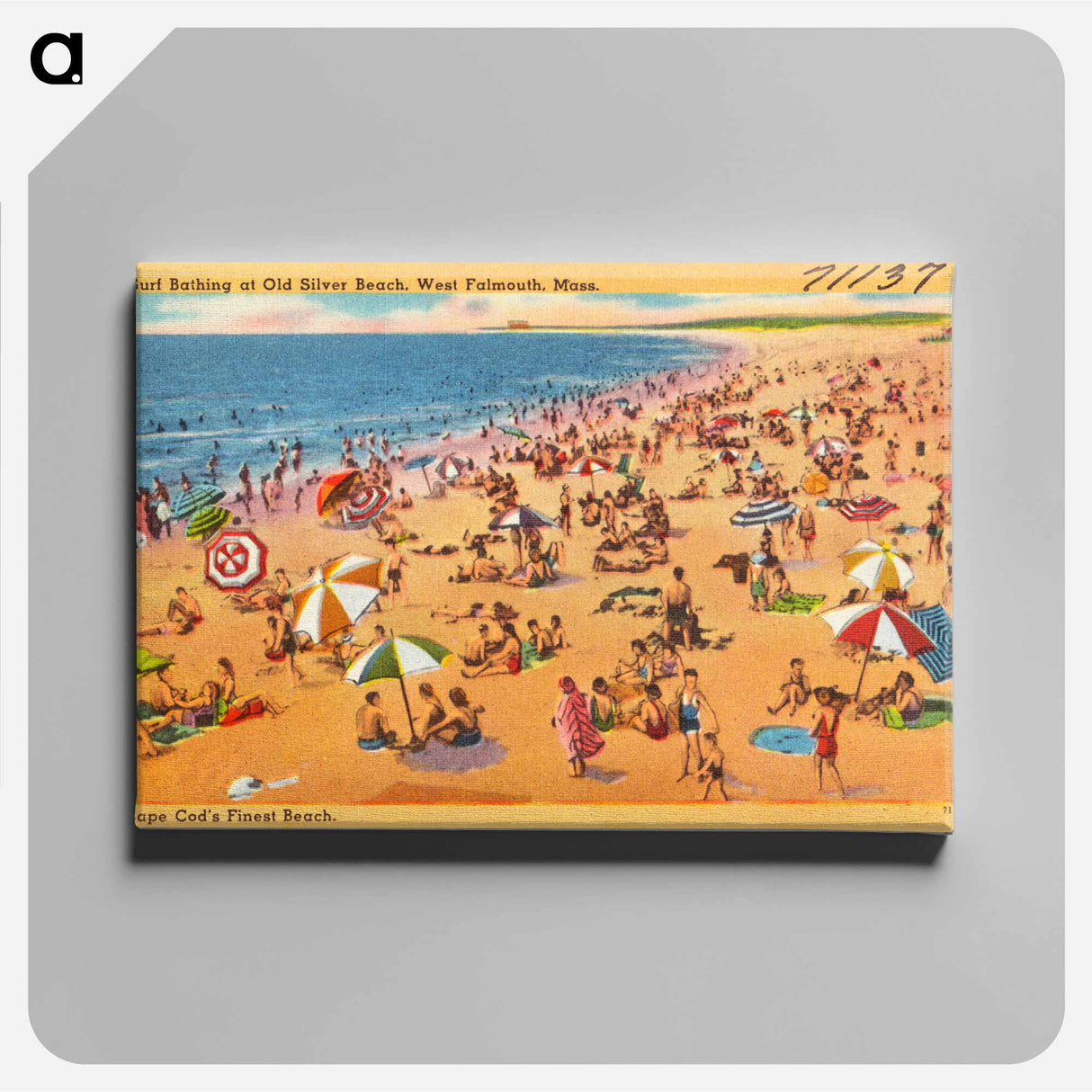 アートパネル-Surf Bathing at Old Silver Beach
 - ボストン公共図書館 Canvas.