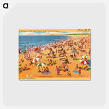 アートポストカード-Surf Bathing at Old Silver Beach
 - ボストン公共図書館 Postcard.