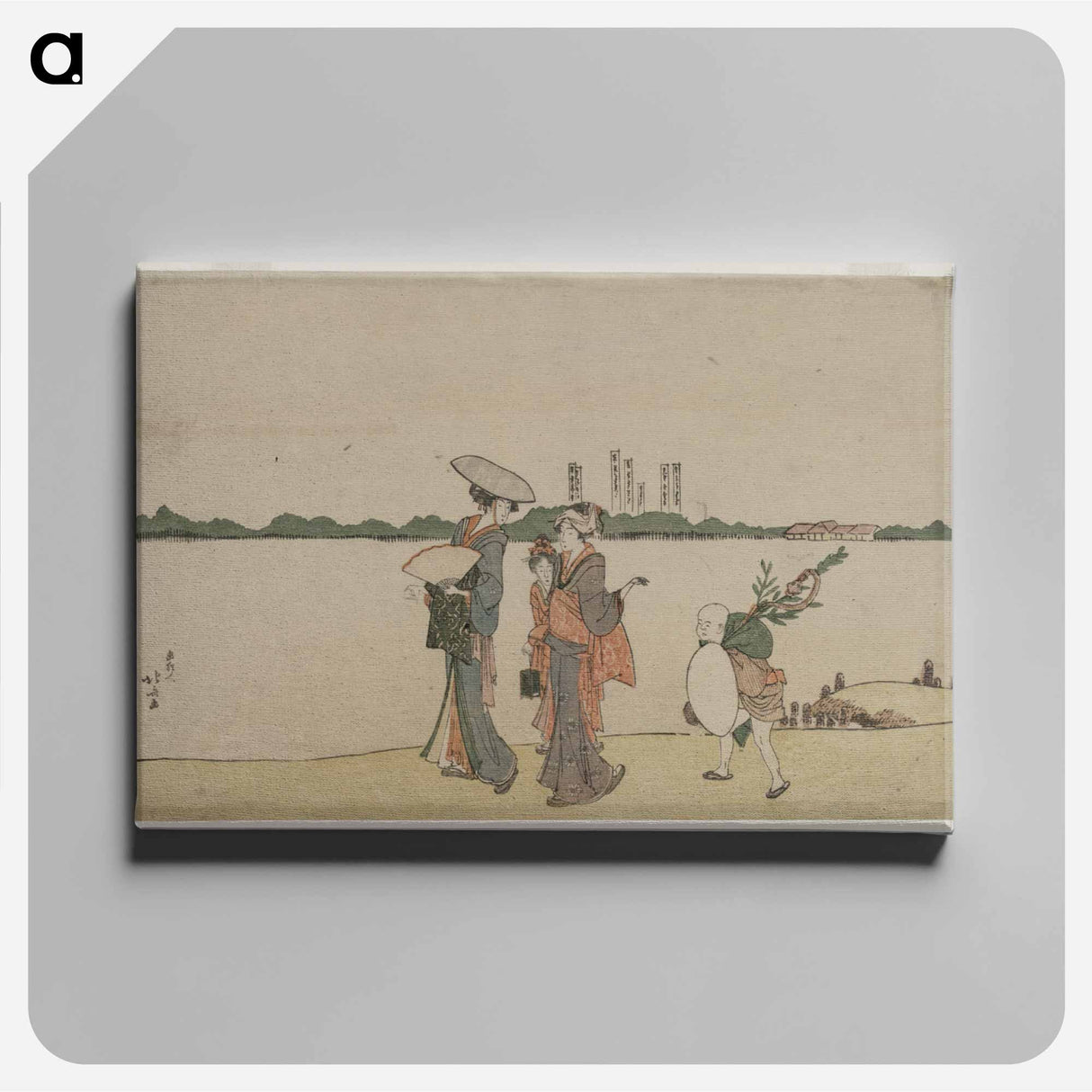 アートパネル-Women and Children Walking Along the Sumida River
 - クリーブランド美術館 Canvas.