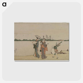 アートポストカード-Women and Children Walking Along the Sumida River
 - クリーブランド美術館 Postcard.