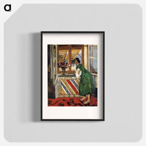 アートポスター-Young Girl in a Green Dress - アンリ マティス Poster.